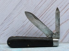 1854-1930 Holley MFG Co. Lakeville Con. Ebony Jack Knife