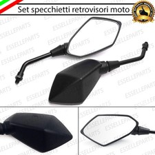 COPPIA SPECCHIETTI RETROVISORI NERI PER HONDA SILVER WING 600 MOTO SCOOTER