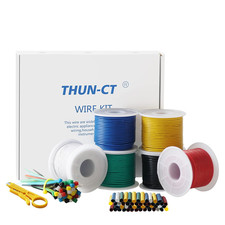 22 AWG 0.35Mm&acirc;&sup2; Electronic Wire Kit 91.5 Meter in Total 6 Colors Each,