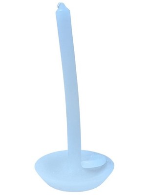 TALLOW CANDLE Classic Carry Holder Wachs hellblau Kerzenständer NEU