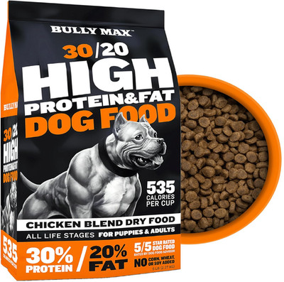 Bully Max Dry Dog Food for Adults & Puppies - High Protein & Fat for Muscle & We