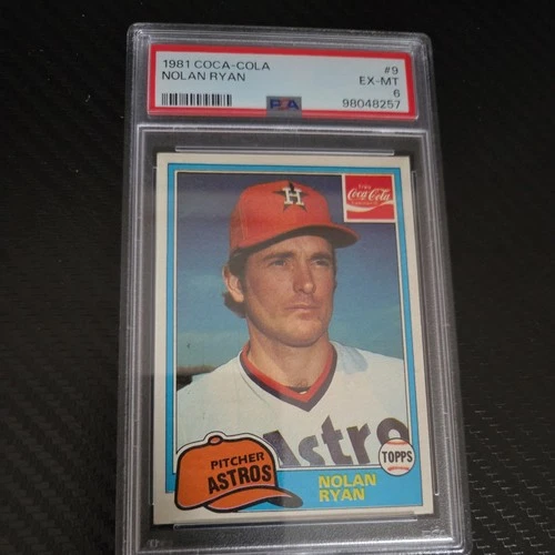 1981 Topps Coca-Cola Team Sets - Houston Astros Nolan Ryan #9