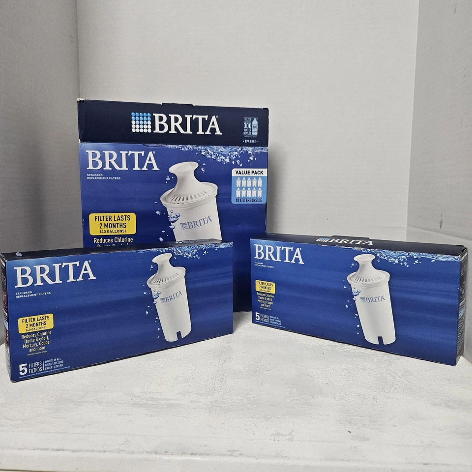 Brita Standard Replacement Filters 10 Pack OB03 Water Pitcher System Value Pack - Image 4 of 4