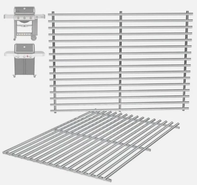 BBQRATION 66802 18.75" Grill Grates for Weber GS4 Genesis II 300 Genesis II LX 300 Series,