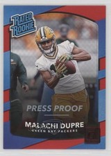 2017 Panini Donruss Rated Rookie Press Proof Red Malachi Dupre #347 0x1