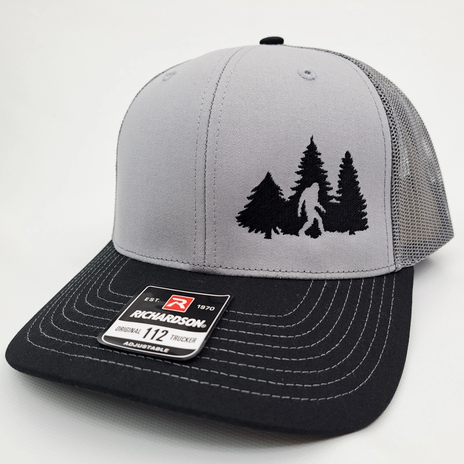 Sasquatch Bigfoot Richardson 112 Trucker Cap Hat Mesh Snapback Embroidered