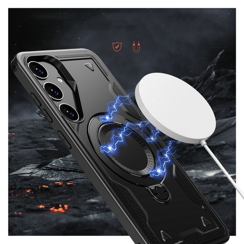 Magsafe Hülle für Samsung Galaxy S24 Ultra S23 FE A14 A35 A55 Magnet Ständer Cover - Bild 3 von 17