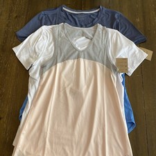 Women's Activewear Set Of 3 Tank Top  Shirts Gym Outfit Workout Yoga Size L NWT