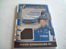 RICKY STENHOUSE JR. AUTHENTIC RACE USED TIRE RELIC CARD NASCAR DONRUSS 2017