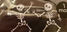 Face Mask- Dancing Skeletons, Adult 1 Size Machine Wash Black/White 100 Cotton