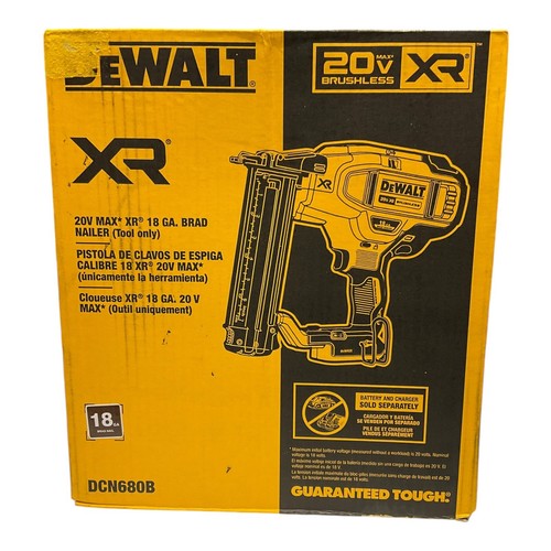 DEWALT 20V MAX XR 18Gauge Brad Nailer (Tool Only) DCN680B
