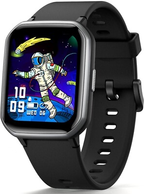 Kids Smart Watch H97PRO Girls Boys Fitness Tracker Watch for Kids 1.5 DIY Black 