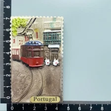 Lisbon Tram Portugal Tourist Travel Souvenir Gift 3D Refrigerator Fridge Magnet