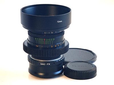 SERVICED! BelOMO Helios-44-2 2/58mm Cine mod! USSR Lens For Fuji FX, Fujifilm X!