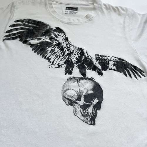 ๐ฅ๐ Vintage y2k emo skull velvet burnout t shirt Size Small - Picture 7 of 8