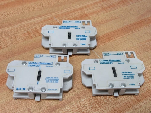 Cutler Hammer C320KGD1 Eaton Auxiliary Contact Series A2 (Pack of 3)