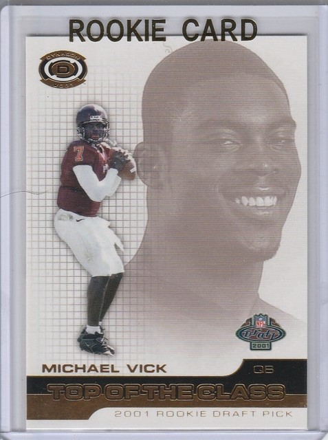 MICHAEL VICK ROOKIE CARD 2001 Top Of The Class RC Atlanta Falcons NFL 