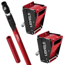 LEVEL5 Drywall Tools - 2" & 3" Nail / Screw Spotter w/ Extendable Handle | 4-557