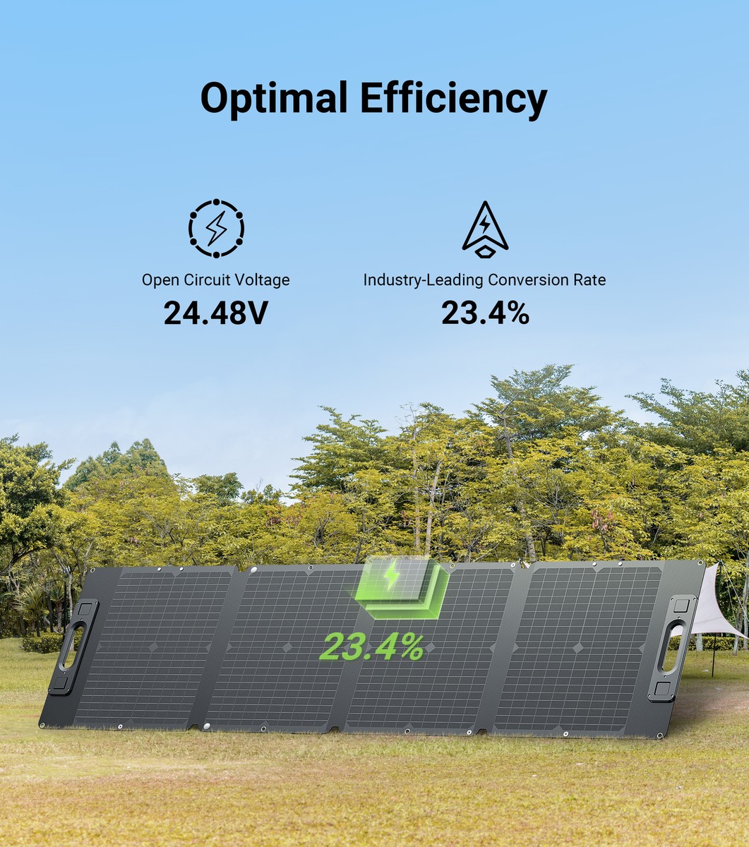 Dabbsson 120W Folding Solar Panel Portable IP67 w/ Adjustable