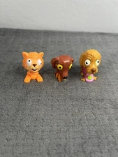 The Ugglys Pet Shop Lot of 3 Ugly Pets Rubber Figures
