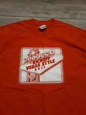 Vintage Red XL 2011 Las Vegas Nevada kickoff  t-shirt