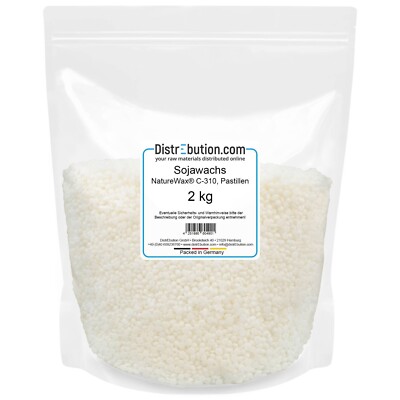 Sojawachs für Kerzen 2kg Pastillen NatureWax  C-310 Kerzenwachs Kerzen gießen