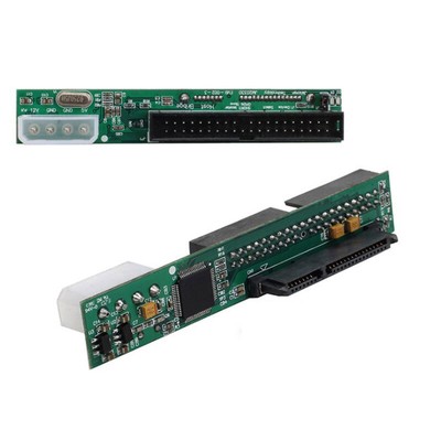 SATA ssd hdd female hard drive to ide 3.5'' 40 pin male converter card adapt.vi