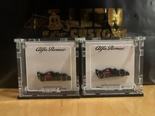 Leen Customs Las Vegas F1 Alfa Romeo Limited Edition Pins #77 & #24 Coval Cases