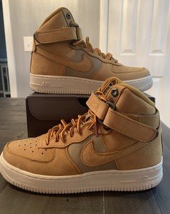 Nike Air Force 1 High 07 Premium SIZE 5.5 Wheat Khaki Light Bone Flax | eBay