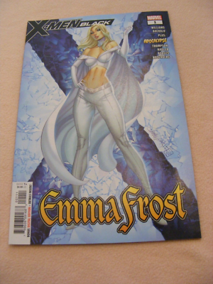 X-MEN BLACK EMMA FROST #1 (2018) J SCOTT CAMPBELL VARIANT WHITE
