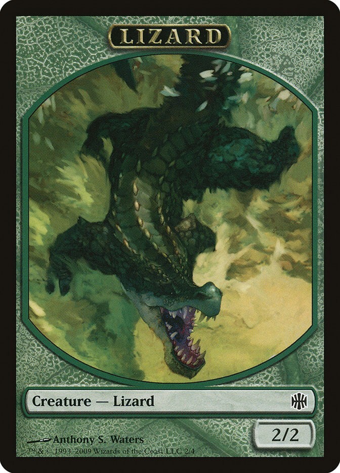 Lizard 1x TOKEN MtG ENGLISH Alara Reborn SP/NM