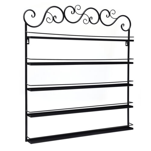 Estante organizador de exhibición montado en la pared soporte metal 5 niveles OFERTA - Imagen 13 de 17