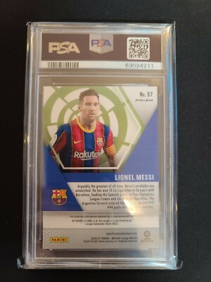 20-21 久保建英 Mosaic La Liga Peacock PSA 10 2020-21 Panini Mosaic La Liga - Lionel Messi #57 Choice Peacock