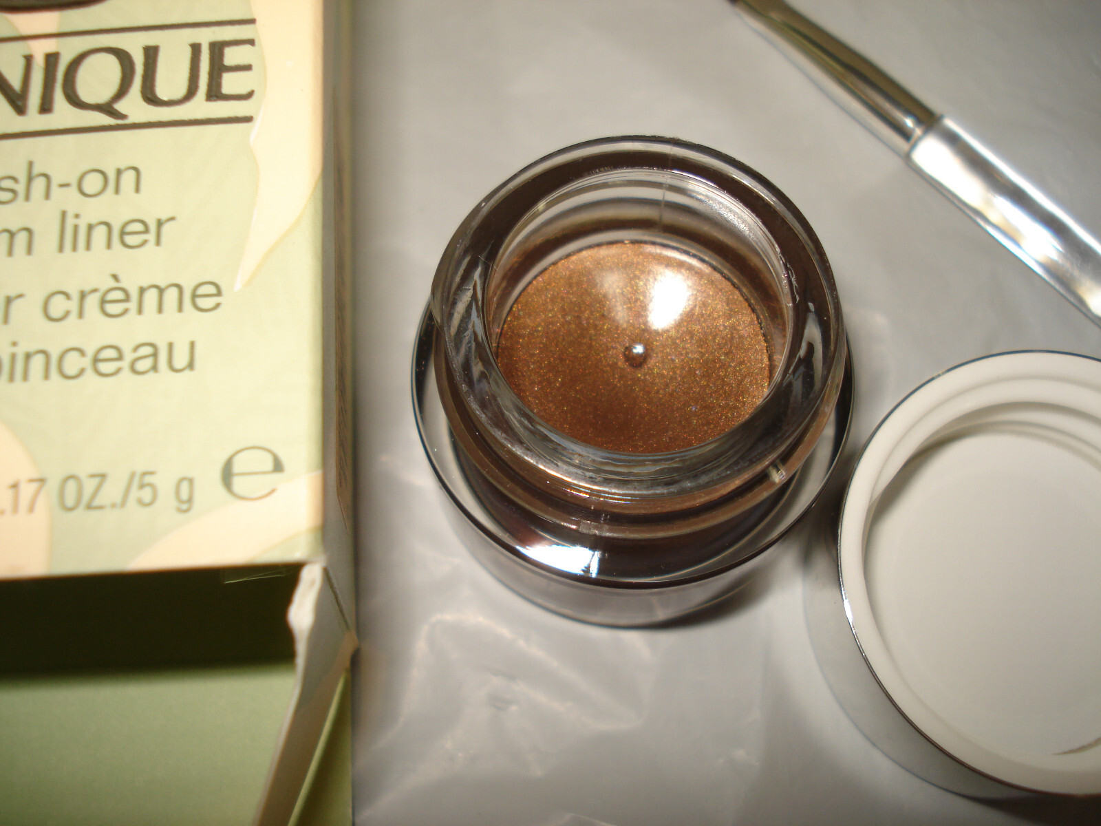 Clinique Brushon Cream Eye Liner in 08 BRONZE full size NIB Eyeliner