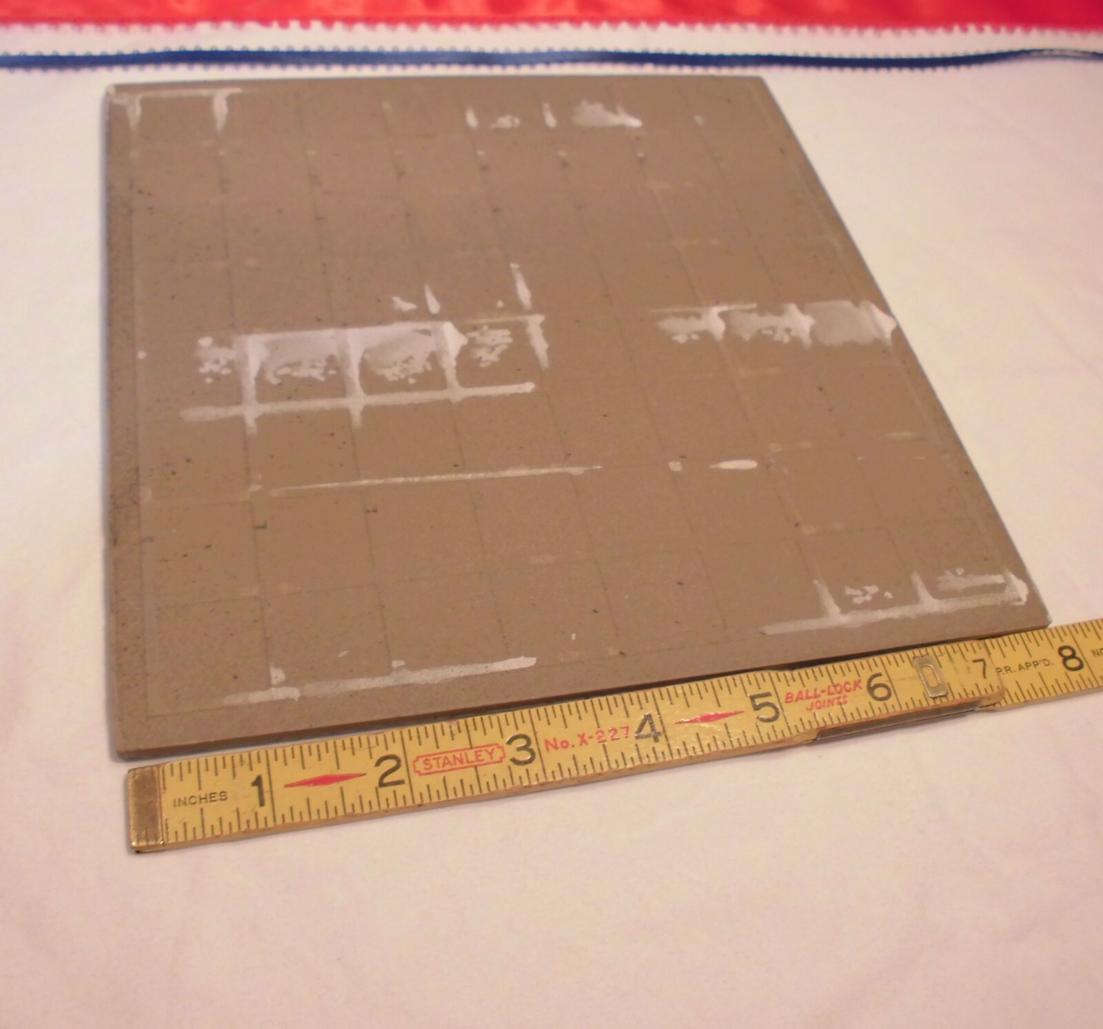 1 pc.  8" *Rich Black* Ceramic / Porcelain Floor Tile, actual size 7-7/8"   New