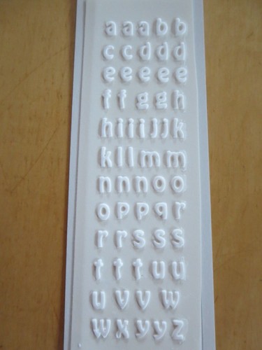 Buchstaben aus Wachs, Groß- und Kleinbuchstaben, 8 mm, weiß - Bild 3 von 23