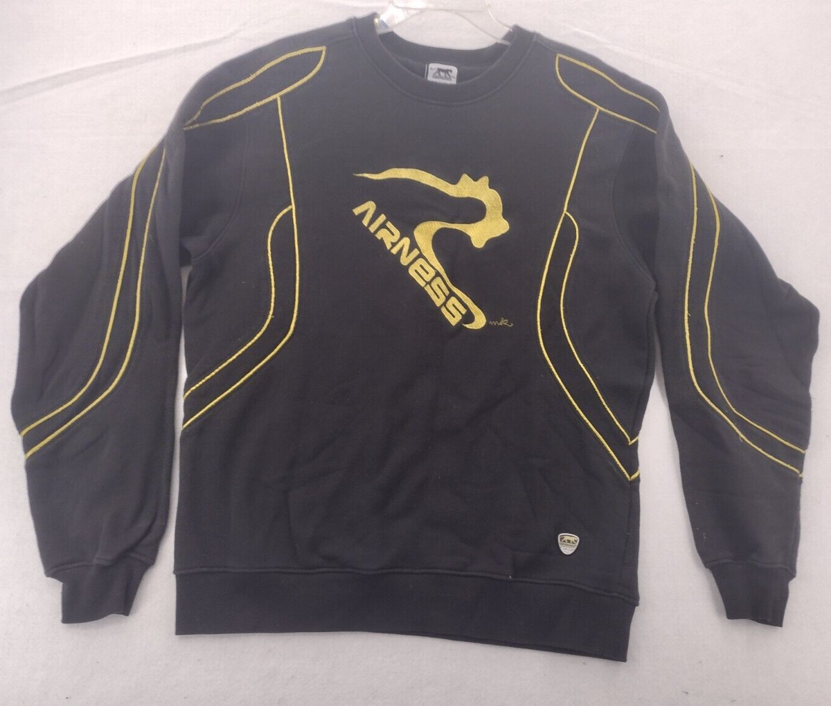 Vintage Airness Sport Sweater Mens XL Metallic Trim Panther Embroidered