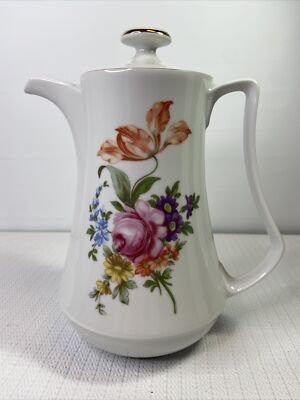JLMENAU Graf Von Henneberg 5 Cup Porcelain Vintage Coffee Serving Pot