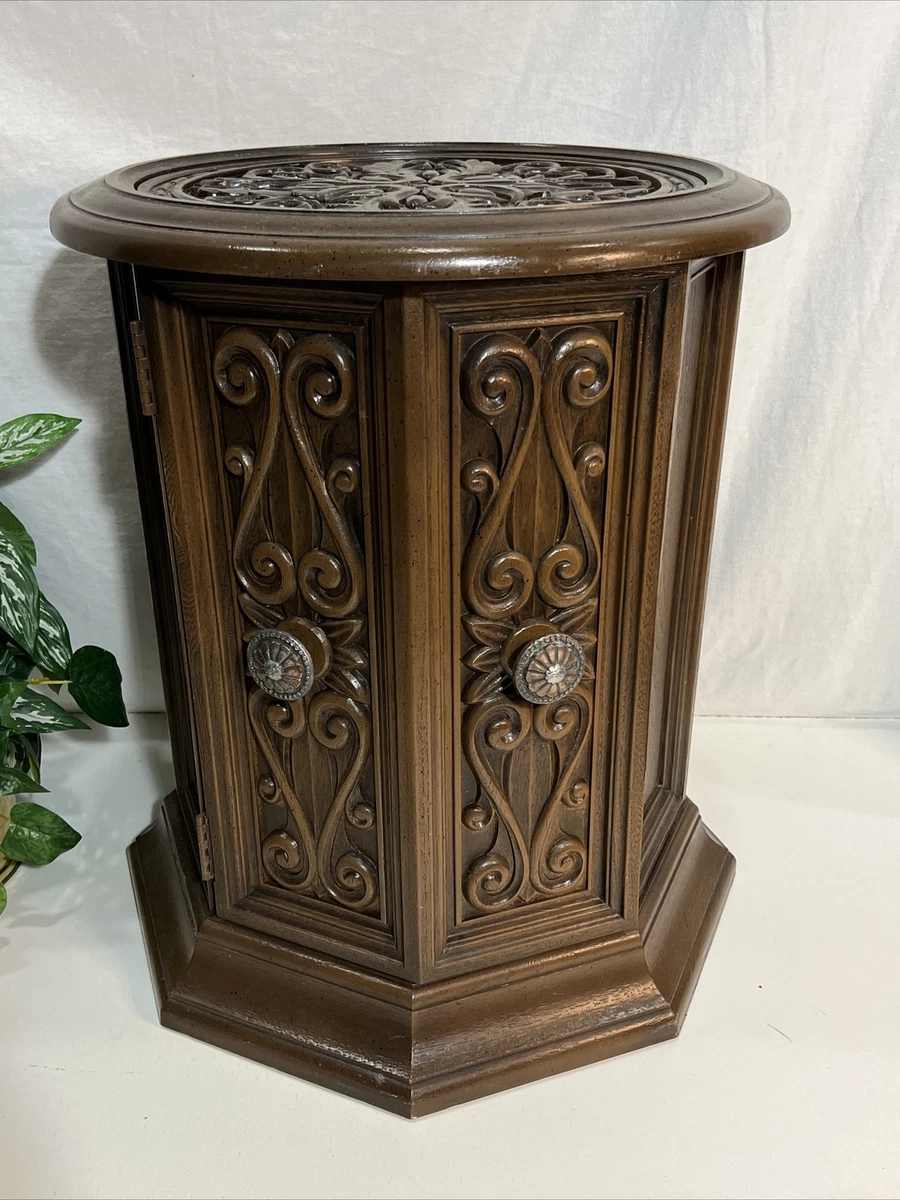 Octagon end 2024 table with storage