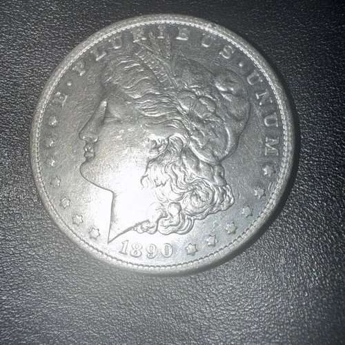 AU+ 1890- S Morgan Silver Dollar (1 coin)