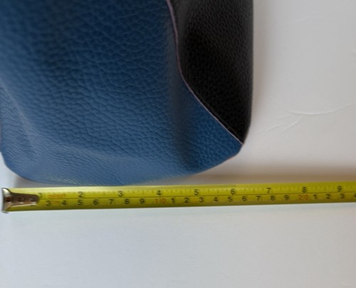 Neiman Marcus Hobo-Tasche Color Block Kunstleder Pebbled - Bild 5 von 6