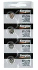 371 Energizer Silver Oxide Watch / Electronic Battery 4 Pcs