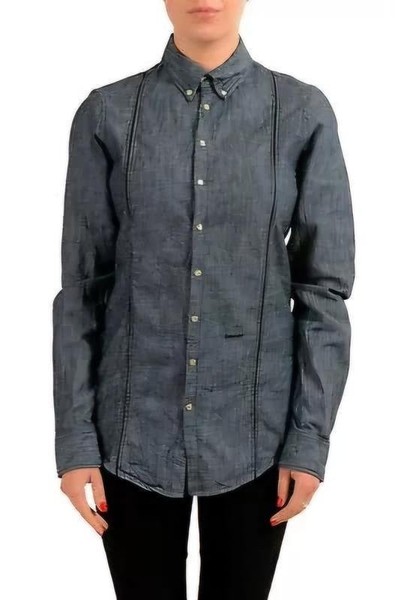 Women Dsquared² Shirt Grey Cotton 40 / L / 48