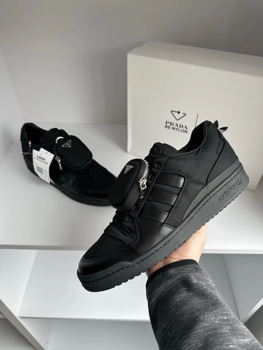 adidas Prada x Forum Low Core Black for Sale - Authenticity