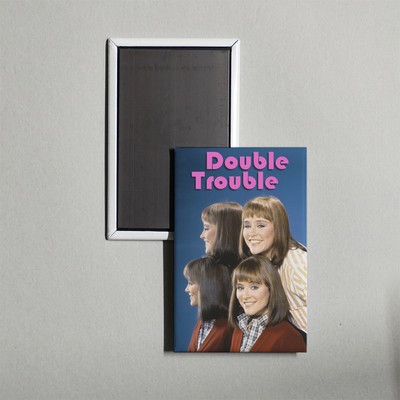 Double Trouble Mini TV Show Poster Fridge Locker Magnet