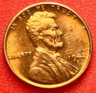 1942-S Lincoln Wheat Cent Penny GEM RED BU From an Original Bank Roll