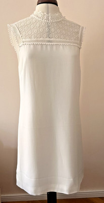 TED BAKER Kleid  Damenkleid Gr. EU 40 (TED BAKER 3) Weiß elegant luftig Spitze