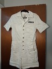 Jordache Vintage Co. Jeans Jumper Jumpsuit Shorts XS/XCH Button Up White — photo 1