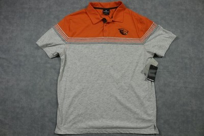 Oregon State Beavers Shirt Mens Large Orange Gray NCAA Basketball Colosseum New