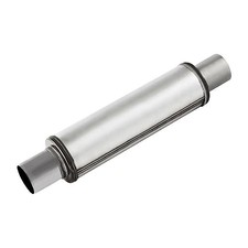 2.25" Inlet/Outlet Exhaust Muffler,2.25 Universal Muffler Stainless 2.25in